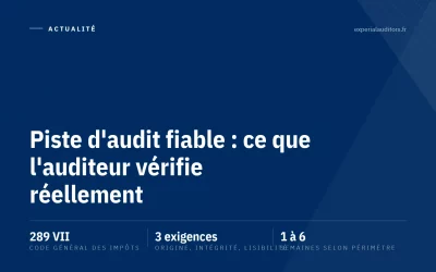 Piste d&rsquo;audit fiable : ce que l&rsquo;auditeur vérifie réellement